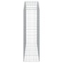 Cesta gaviones forma arco hierro galvanizado 200x50x160/180 cm