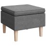 Sessel mit Schaukelfüßen und hellgrauem Stoffhocker von vidaXL, Sessel - Ref: Foro24-3121272, Preis: 271,55 €, Rabatt: %