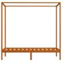 Cama con dosel de madera maciza de pino marrón miel 100x200 cm de vidaXL, Camas y somieres - Ref: Foro24-283257, Precio: 97,7...