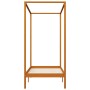 Cama con dosel de madera maciza de pino marrón miel 100x200 cm de vidaXL, Camas y somieres - Ref: Foro24-283257, Precio: 97,7...