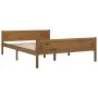 Estructura de cama madera maciza pino marrón miel 120x200 cm de vidaXL, Camas y somieres - Ref: Foro24-322112, Precio: 101,91...