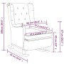 Sessel mit Schaukelfüßen und hellgrauem Stoffhocker von vidaXL, Sessel - Ref: Foro24-3121272, Preis: 271,55 €, Rabatt: %