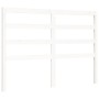 White solid wood bed frame with headboard 120x200 cm by vidaXL, Beds and slatted bases - Ref: Foro24-3191902, Price: 120,49 €...