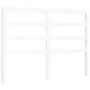 White solid wood bed frame with headboard 120x200 cm by vidaXL, Beds and slatted bases - Ref: Foro24-3191902, Price: 117,33 €...