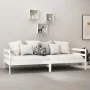 Sofa bed with white solid pine wood mattress 90x200 cm by vidaXL, Beds and slatted bases - Ref: Foro24-3083570, Price: 263,40...