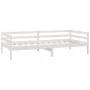 Sofa bed with white solid pine wood mattress 90x200 cm by vidaXL, Beds and slatted bases - Ref: Foro24-3083570, Price: 263,40...