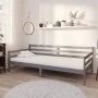 Sofa bed with solid pine wood mattress gray 90x200 cm by vidaXL, Beds and slatted bases - Ref: Foro24-3083581, Price: 225,98 ...
