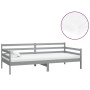 Sofa bed with solid pine wood mattress gray 90x200 cm by vidaXL, Beds and slatted bases - Ref: Foro24-3083581, Price: 238,26 ...