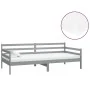Sofa bed with solid pine wood mattress gray 90x200 cm by vidaXL, Beds and slatted bases - Ref: Foro24-3083581, Price: 225,98 ...