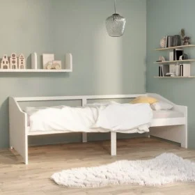 3-seater sofa bed in solid white pine wood 90x200 cm by vidaXL, Beds and slatted bases - Ref: Foro24-322165, Price: 87,52 €, ...