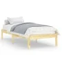 Estructura de cama madera maciza de pino 100x200 cm de vidaXL, Camas y somieres - Ref: Foro24-810007, Precio: 58,62 €, Descue...