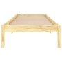 Solid pine wood bed frame 100x200 cm by vidaXL, Beds and slatted bases - Ref: Foro24-810007, Price: 59,11 €, Discount: %