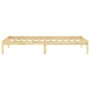 Solid pine wood bed frame 100x200 cm by vidaXL, Beds and slatted bases - Ref: Foro24-810007, Price: 59,11 €, Discount: %