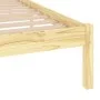Solid pine wood bed frame 100x200 cm by vidaXL, Beds and slatted bases - Ref: Foro24-810007, Price: 58,65 €, Discount: %