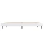 Estructura de cama madera de ingeniería blanco brillo 135x190cm de vidaXL, Camas y somieres - Ref: Foro24-832287, Precio: 125...