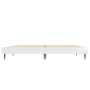 Glossy white engineered wood bed frame 135x190cm by vidaXL, Beds and slatted bases - Ref: Foro24-832287, Price: 127,55 €, Dis...