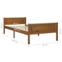 Estructura de cama madera maciza pino marrón miel 90x200 cm de vidaXL, Camas y somieres - Ref: Foro24-322110, Precio: 118,81 €