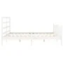 Estructura de cama con cabecero madera maciza blanco 200x200 cm de vidaXL, Camas y somieres - Ref: Foro24-3191927, Precio: 14...