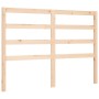 Double bed frame with solid wood headboard by vidaXL, Beds and slatted bases - Ref: Foro24-3191876, Price: 108,39 €, Discount: %