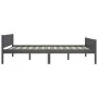 Estructura de cama de madera maciza de pino gris 160x200 cm de vidaXL, Camas y somieres - Ref: Foro24-322128, Precio: 184,08 ...