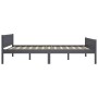 Solid gray pine wood bed frame 160x200 cm by vidaXL, Beds and slatted bases - Ref: Foro24-322128, Price: 151,15 €, Discount: %