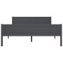 Solid gray pine wood bed frame 160x200 cm by vidaXL, Beds and slatted bases - Ref: Foro24-322128, Price: 151,15 €, Discount: %
