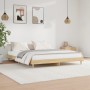 Sonoma oak engineered wood bed frame 200x200 cm by vidaXL, Beds and slatted bases - Ref: Foro24-832008, Price: 156,30 €, Disc...