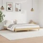 Sonoma oak engineered wood bed frame 200x200 cm by vidaXL, Beds and slatted bases - Ref: Foro24-832008, Price: 147,86 €, Disc...
