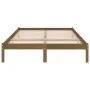 Bettgestell aus massivem Kiefernholz, honigbraun, 200 x 200 cm von vidaXL, Betten und Lattenroste - Ref: Foro24-810040, Preis...