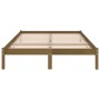 Estructura de cama madera maciza pino marrón miel 200x200 cm de vidaXL, Camas y somieres - Ref: Foro24-810040, Precio: 94,76 ...