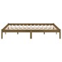 Estructura de cama madera maciza pino marrón miel 200x200 cm de vidaXL, Camas y somieres - Ref: Foro24-810040, Precio: 94,76 ...
