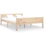 Solid pine wood bed frame 120x200 cm by vidaXL, Beds and slatted bases - Ref: Foro24-322098, Price: 93,38 €, Discount: %