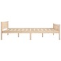 Solid pine wood bed frame 120x200 cm by vidaXL, Beds and slatted bases - Ref: Foro24-322098, Price: 93,38 €, Discount: %