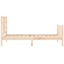 Estructura de cama con cabecero madera maciza 90x190 cm de vidaXL, Camas y somieres - Ref: Foro24-3191936, Precio: 90,85 €, D...