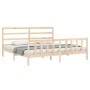 Bettgestell mit Massivholzkopfteil 200x200 cm von vidaXL, Betten und Lattenroste - Ref: Foro24-3191926, Preis: 134,44 €, Raba...