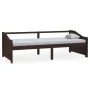 Sofá cama 3 plazas madera maciza pino marrón oscuro 90x200 cm de vidaXL, Camas y somieres - Ref: Foro24-322167, Precio: 87,52...