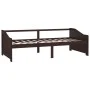 Sofá cama 3 plazas madera maciza pino marrón oscuro 90x200 cm de vidaXL, Camas y somieres - Ref: Foro24-322167, Precio: 87,52...