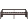 Sofá cama 3 plazas madera maciza pino marrón oscuro 90x200 cm de vidaXL, Camas y somieres - Ref: Foro24-322167, Precio: 87,52...
