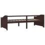 Sofá cama 3 plazas madera maciza pino marrón oscuro 90x200 cm de vidaXL, Camas y somieres - Ref: Foro24-322167, Precio: 87,52...