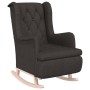 Armchair with rocking legs and dark gray fabric stool by vidaXL, Armchairs - Ref: Foro24-3121273, Price: 287,94 €, Discount: %