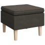 Armchair with rocking legs and dark gray fabric stool by vidaXL, Armchairs - Ref: Foro24-3121273, Price: 287,94 €, Discount: %