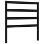 Bed frame with black solid wood headboard 100x200 cm by vidaXL, Beds and slatted bases - Ref: Foro24-3191900, Price: 125,85 €...