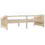 3-seater sofa bed in solid pine wood 90x200 cm by vidaXL, Beds and slatted bases - Ref: Foro24-322164, Price: 82,96 €, Discou...