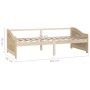 3-Sitzer-Schlafsofa aus massivem Kiefernholz 90x200 cm von vidaXL, Betten und Lattenroste - Ref: Foro24-322164, Preis: 82,96 ...