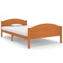 Estructura de cama madera maciza pino marrón miel 120x200 cm de vidaXL, Camas y somieres - Ref: Foro24-322038, Precio: 153,05 €