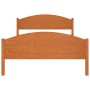 Solid pine wood bed frame honey brown 120x200 cm by vidaXL, Beds and slatted bases - Ref: Foro24-322038, Price: 153,16 €, Dis...