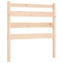 Bed frame with solid wood headboard 90x200 cm by vidaXL, Beds and slatted bases - Ref: Foro24-3192021, Price: 87,36 €, Discou...