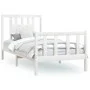 White pine wood bed frame with headboard 90x200 cm by vidaXL, Beds and slatted bases - Ref: Foro24-3188152, Price: 97,79 €, D...