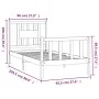 White pine wood bed frame with headboard 90x200 cm by vidaXL, Beds and slatted bases - Ref: Foro24-3188152, Price: 97,79 €, D...