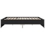 Estructura de cama madera de ingeniería y metal negro 180x200cm